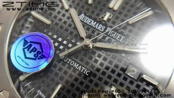 AP Royal Oak 41mm 15400 SS APSF 1:1 Best Edition Black Textured Dial on SS Bracelet SA3120 Super Clone V3 - Super Clone Watch | 1:1 Best Version
