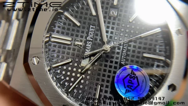 AP Royal Oak 41mm 15400 SS APSF 1:1 Best Edition Black Textured Dial on SS Bracelet SA3120 Super Clone V3 - Super Clone Watch | 1:1 Best Version