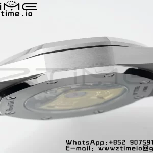 AP Royal Oak 41mm 15400 SS APSF 1:1 Best Edition White Textured Dial on Black Rubber Strap SA3120 Super Clone V3 - Super Clone Watch | 1:1 Best Version