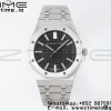 AP Royal Oak 41mm 15510 "50th Anniversary" SS APSF 1:1 Best Edition Schwarzes Zifferblatt auf Edelstahlarmband SA4302 Super Clone V2 - Super Clone Watch | 1:1 Best Version