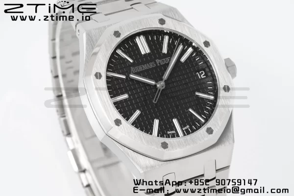 AP Royal Oak 41mm 15510 "50th Anniversary" SS APSF 1:1 Best Edition Black Dial on SS Bracelet SA4302 Super Clone V2 - Super Clone Watch | 1:1 Best Version