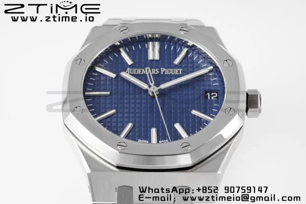 AP Royal Oak 41mm 15510 "50th Anniversary" SS APSF 1:1 Best Edition Blue Dial on SS Bracelet SA4302 Super Clone V2 - Super Clone Watch | 1:1 Best Version
