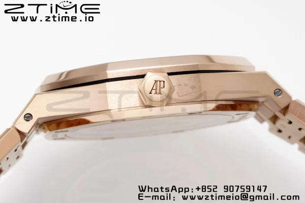 AP Royal Oak 41mm 15510 "50th Anniversary" RG APSF 1:1 Best Edition Black Dial on RG Bracelet SA4302 Super Clone V2 - Super Clone Watch | 1:1 Best Version
