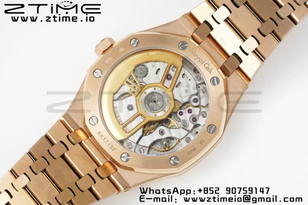 AP Royal Oak 41mm 15510 "50th Anniversary" RG APSF 1:1 Best Edition Black Dial on RG Bracelet SA4302 Super Clone V2 - Super Clone Watch | 1:1 Best Version