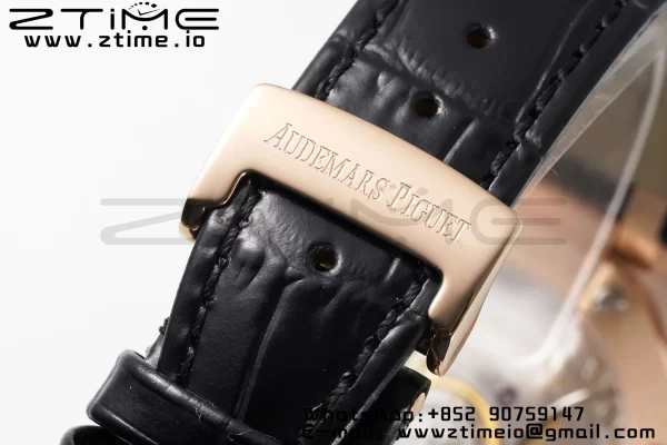 AP Royal Oak 41mm 15510 "50th Anniversary" RG APSF 1:1 Best Edition Black Dial on Black Leather Strap SA4302 Super Clone V2 - Super Clone Watch | 1:1 Best Version