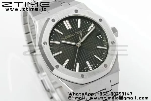 AP Royal Oak 41mm 15510 "50th Anniversary" SS APSF 1:1 Best Edition Green Dial on SS Bracelet SA4302 Super Clone V2 - Super Clone Watch | 1:1 Best Version