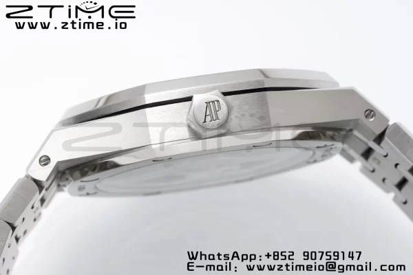 AP Royal Oak 41mm 15500 SS APSF 1:1 Best Edition Green Textured Dial on SS Bracelet SA4302 Super Clone V3 - Super Clone Watch | 1:1 Best Version