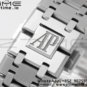 AP Royal Oak 41mm 15500 SS APSF 1:1 Best Edition Green Textured Dial on SS Bracelet SA4302 Super Clone V3 - Super Clone Watch | 1:1 Best Version