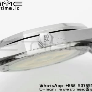 AP Royal Oak 41mm 15500 Frosted SS APSF 1:1 Best Edition Cadran blanc texturé sur bracelet SS SA4302 Super Clone V3 - Super Clone Watch | 1:1 Best Version