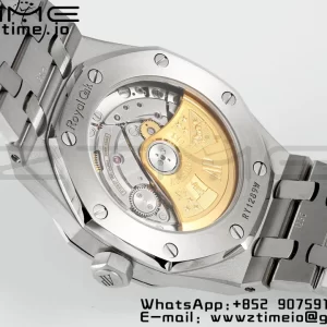 AP Royal Oak 41mm 15400 SS ZF 1:1 Best Edition Quadrante bianco testurizzato su bracciale SS V2 SA3120 Super Clone - Orologio Super Clone | 1:1 Best Version