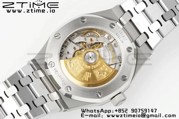 AP Royal Oak 37mm 15450 SS APSF 1:1 Best Edition White Textured Dial on SS Bracelet SA3120 Super Clone V2 - Super Clone Watch | 1:1 Best Version