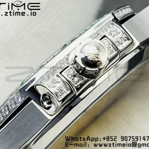 PATEK PHILIPPE Nautilus 7118 Ladies Green/White Diamonds GRF 1:1 Best Edition Full Diamonds Dial on Full Diamonds Bracelet 324CS - Super Clone Watch | 1:1 Best Version