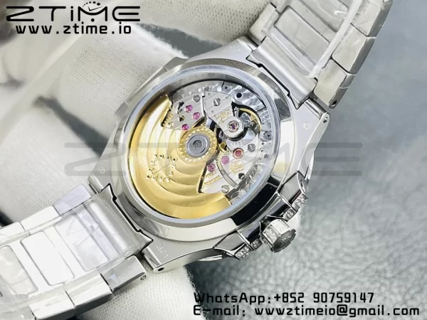 PATEK PHILIPPE Nautilus 7118 レディース ブルー/ホワイトダイヤモンド GRF 1:1ベストエディション フルダイヤモンドダイヤル・フルダイヤモンドブレスレット 324CS - スーパークローンウォッチ｜1:1ベストバージョン