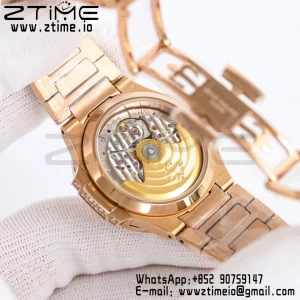 PATEK PHILIPPE Nautilus 7118 Ladies RG Diamonds GRF 1:1 Best Edition Full Diamonds Dial on Full Diamonds  Bracelet 324CS - Super Clone Watch | 1:1 Best Version