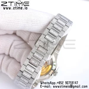 PATEK PHILIPPE Nautilus 7118 Hyvät Valkoiset timantit GRF 1:1 Best Edition Full Diamonds Dial Full Diamonds rannekorun 324CS - Super Clone Watch | 1:1 Paras versio