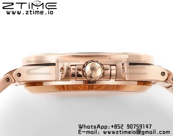 PATEK PHILIPPE Nautilus 7118 Ladies RG Orange Diamonds GRF 1:1 Best Edition RG Dial on RG Bracelet 324CS - Super Clone Watch | 1:1 Best Version