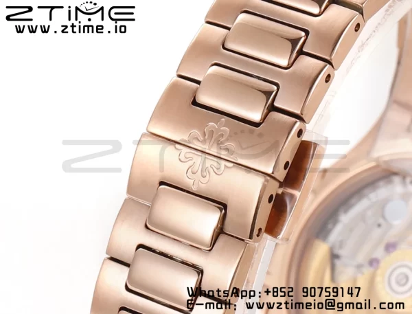 PATEK PHILIPPE Nautilus 7118 Ladies RG Orange Diamonds GRF 1:1 Best Edition RG Dial on RG Bracelet 324CS - Super Clone Watch | 1:1 Best Version