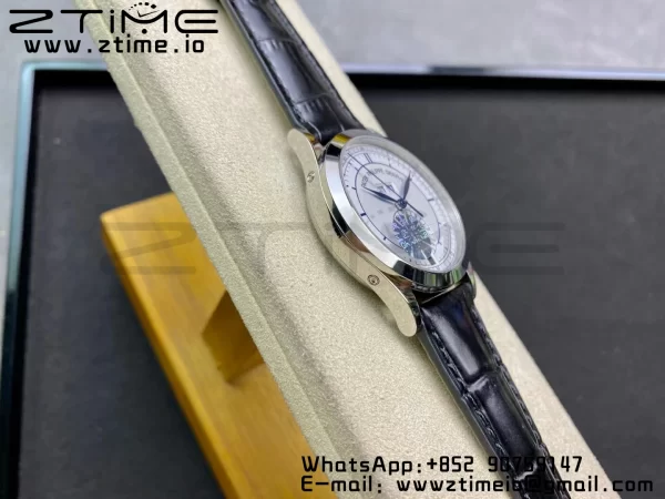 PATEK PHILIPPE Annual Calendar Complications 5396 SS GRF Best Edition White Dial Blue Markers on Leather Strap A324 - Super Clone Watch | 1:1 Best Version