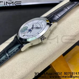 PATEK PHILIPPE Annual Calendar Complications 5396 SS GRF Best Edition White Dial Blue Markers on Leather Strap A324 - Super Clone Watch | 1:1 Best Version