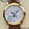 PATEK PHILIPPE アニュアルカレンダー コンプリケーション 5396 RG GRF ベストエディション ホワイトダイヤル ブルーマーカー レザーストラップ A324 - スーパークローンウォッチ｜1:1 ベストバージョン