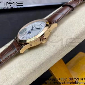 PATEK PHILIPPE Annual Calendar Complications 5396 RG GRF Best Edition White Dial Blue Markers on Leather strap A324 - Super Clone Watch | 1:1 Best Version