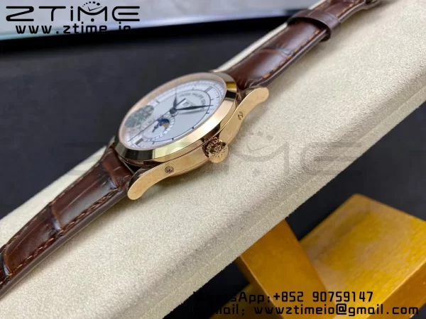 PATEK PHILIPPE Annual Calendar Complications 5396 RG GRF Best Edition White Dial Blue Markers on Leather strap A324 - Super Clone Watch | 1:1 Best Version