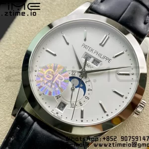 PATEK PHILIPPE Annual Calendar Complications 5396 SS GRF Best Edition White Dial on Leather Strap A324 - Super Clone Watch | 1:1 Best Version
