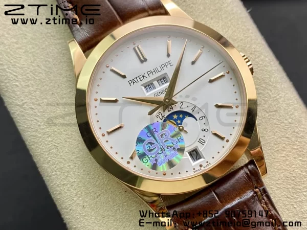 PATEK PHILIPPE Annual Calendar Complications 5396 RG GRF Best Edition White Dial on Leather strap A324 - Super Clone Watch | 1:1 Best Version