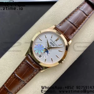 PATEK PHILIPPE Annual Calendar Complications 5396 RG GRF Best Edition White Dial on Leather strap A324 - Super Clone Watch | 1:1 Best Version