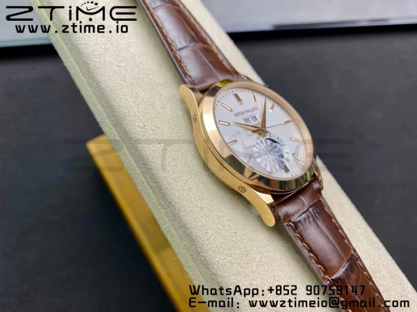PATEK PHILIPPE Annual Calendar Complications 5396 RG GRF Best Edition White Dial on Leather strap A324 - Super Clone Watch | 1:1 Best Version
