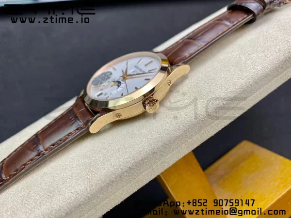 PATEK PHILIPPE Annual Calendar Complications 5396 RG GRF Best Edition White Dial on Leather strap A324 - Super Clone Watch | 1:1 Best Version