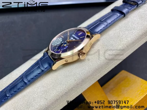 PATEK PHILIPPE Annual Calendar Complications 5396 RG GRF Best Edition Blue Dial on Leather Strap A324 - Super Clone Watch | 1:1 Best Version
