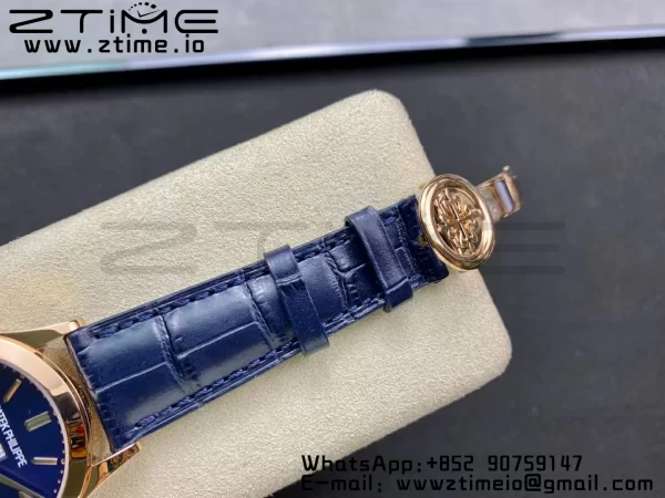 PATEK PHILIPPE Annual Calendar Complications 5396 RG GRF Best Edition Blue Dial on Leather Strap A324 - Super Clone Watch | 1:1 Best Version