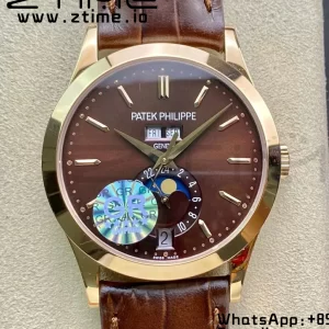 PATEK PHILIPPE Annual Calendar Complications 5396 RG GRF Best Edition Brown Dial on Leather strap A324 - Super Clone Watch | 1:1 Best Version