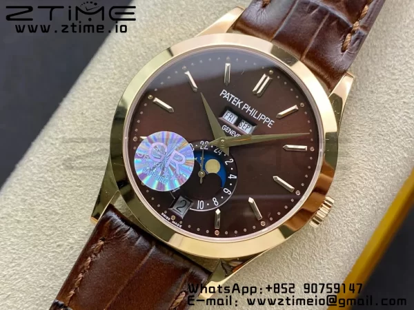 PATEK PHILIPPE Calendario Annuale Complicazioni 5396 RG GRF Best Edition Quadrante Marrone su Cinturino in Pelle A324 - Orologio Super Clone | 1:1 Best Version