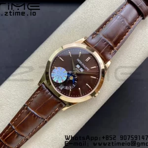 PATEK PHILIPPE Calendario Annuale Complicazioni 5396 RG GRF Best Edition Quadrante Marrone su Cinturino in Pelle A324 - Orologio Super Clone | 1:1 Best Version