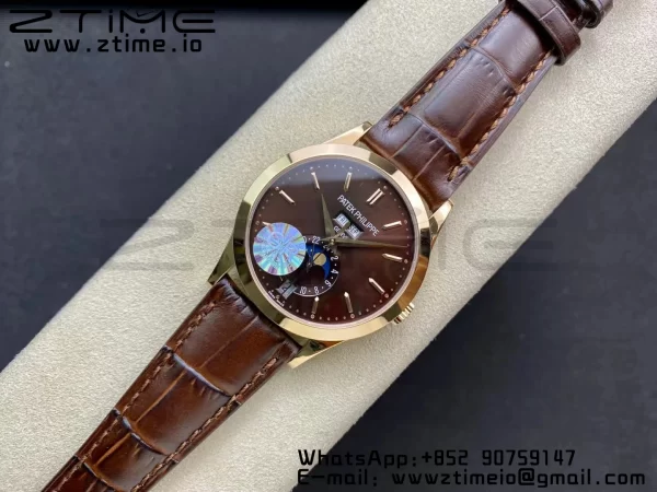 PATEK PHILIPPE Calendario Annuale Complicazioni 5396 RG GRF Best Edition Quadrante Marrone su Cinturino in Pelle A324 - Orologio Super Clone | 1:1 Best Version
