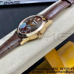 PATEK PHILIPPE Calendario Annuale Complicazioni 5396 RG GRF Best Edition Quadrante Marrone su Cinturino in Pelle A324 - Orologio Super Clone | 1:1 Best Version