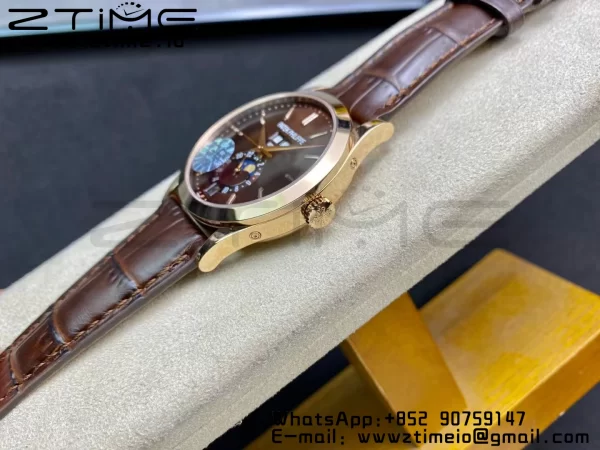 PATEK PHILIPPE Calendario Annuale Complicazioni 5396 RG GRF Best Edition Quadrante Marrone su Cinturino in Pelle A324 - Orologio Super Clone | 1:1 Best Version