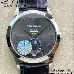 PATEK PHILIPPE Annual Calendar Complications 5396 SS GRF Best Edition Gray Dial on Leather Strap A324 - Super Clone Watch | 1:1 Best Version