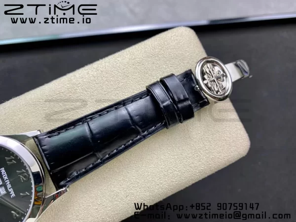 PATEK PHILIPPE Annual Calendar Complications 5396 SS GRF Best Edition Gray Dial on Leather Strap A324 - Super Clone Watch | 1:1 Best Version