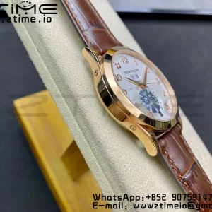 PATEK PHILIPPE Annual Calendar Complications 5396 RG GRF Best Edition White Dial Numbers Markers on Leather Strap A324 - Super Clone Watch | 1:1 Best Version