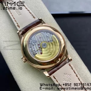 PATEK PHILIPPE Annual Calendar Complications 5396 RG GRF Best Edition White Dial Numbers Markers on Leather Strap A324 - Super Clone Watch | 1:1 Best Version
