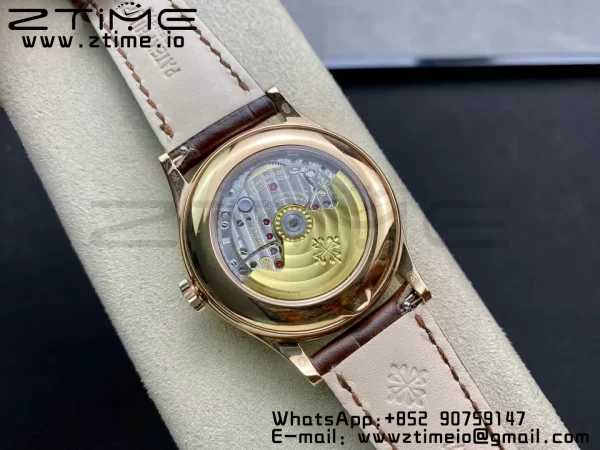 PATEK PHILIPPE Annual Calendar Complications 5396 RG GRF Best Edition White Dial Numbers Markers on Leather Strap A324 - Super Clone Watch | 1:1 Best Version