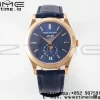 PATEK PHILIPPE アニュアルカレンダー ムーンフェイズ 5396 RG ZF 1:1 ベストエディション ブルースティックダイヤル ブルーレザーストラップ A324 - スーパークローンウォッチ｜1:1 ベストバージョン