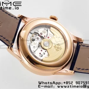 PATEK PHILIPPE Annual Calendar Moonphase 5396 RG ZF 1:1 Best Edition Blue Stick Dial on Blue Leather Strap A324 - Super Clone Watch | 1:1 Best Version