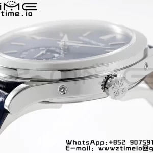 PATEK PHILIPPE Annual Calendar Moonphase 5396 SS ZF 1:1 Best Edition Blue Dial on Blue Leather Strap A324 - Super Clone Watch | 1:1 Best Version