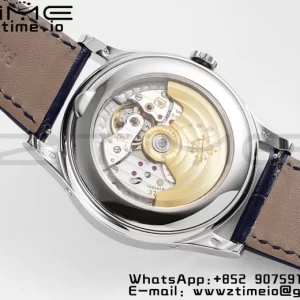 PATEK PHILIPPE Annual Calendar Moonphase 5396 SS ZF 1:1 Best Edition Blue Dial on Blue Leather Strap A324 - Super Clone Watch | 1:1 Best Version