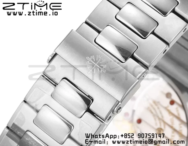 PATEK PHILIPPE Nautilus 5712 GRF 1:1 Best Edition Moon Phase Gray Dial on SS Bracelet A240 - Super Clone Watch | 1:1 Best Version