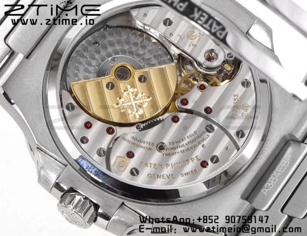 PATEK PHILIPPE Nautilus 5712 GRF 1:1 Best Edition Moon Phase Gray Dial on SS Bracelet A240 - Super Clone Watch | 1:1 Best Version